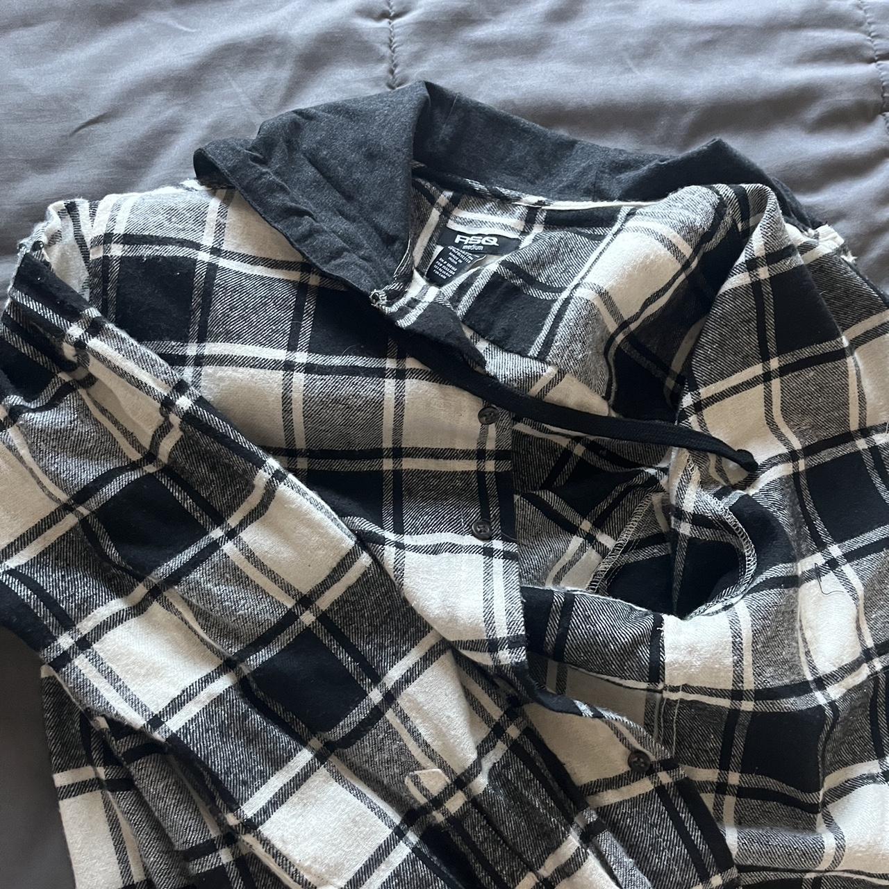 Rsq best sale flannel hoodie