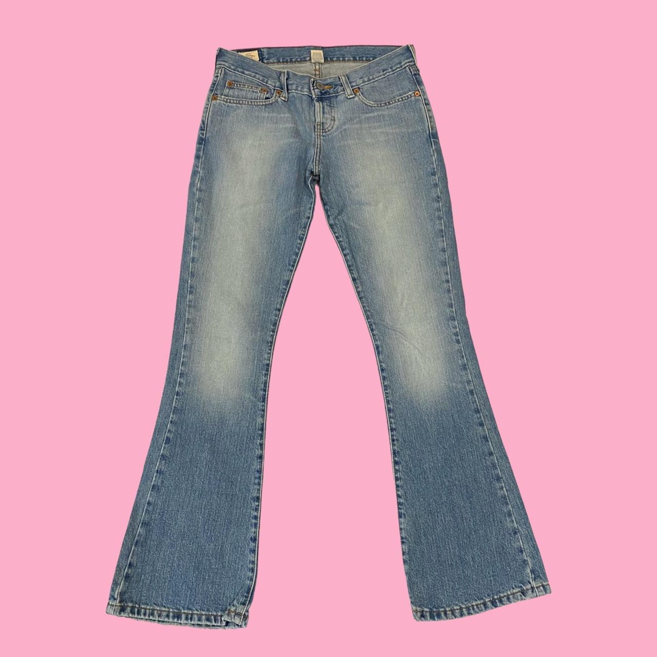 vintage abercrombie jeans cute low rise flare... - Depop