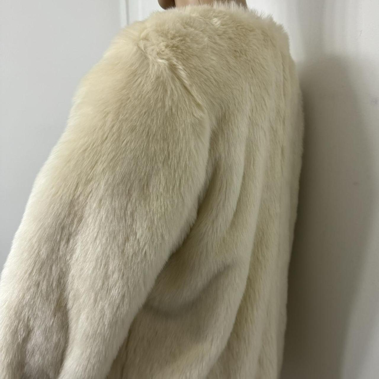 faux fur coat Size: large runs smaller ... - Depop
