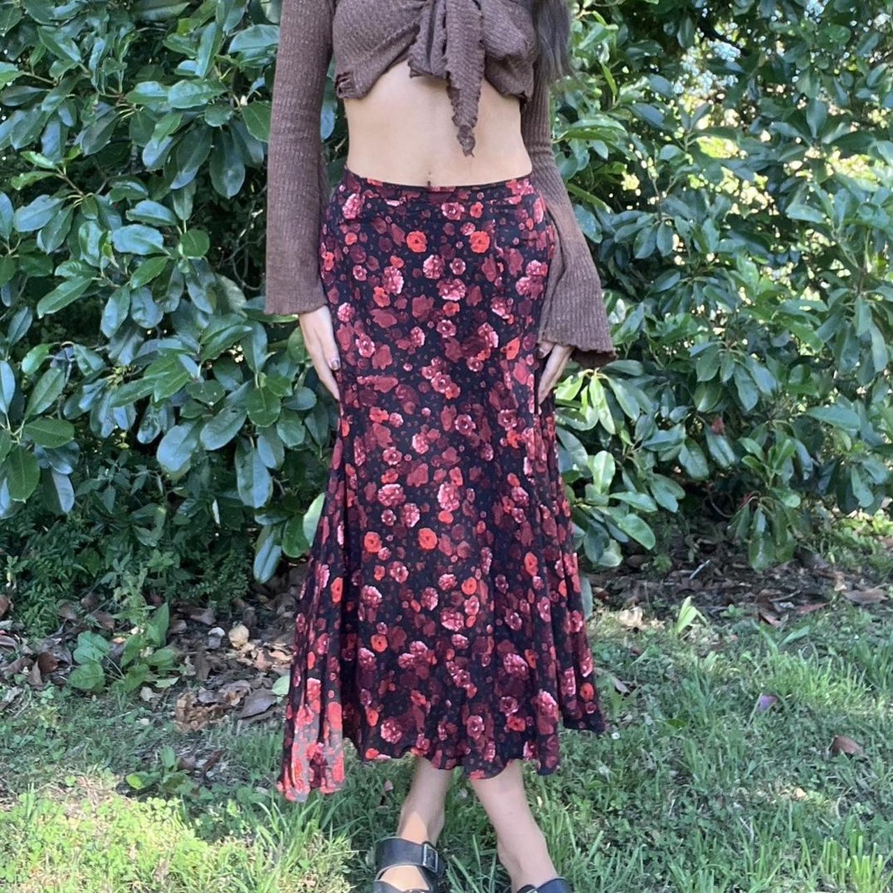 Dotti floral shop maxi skirt