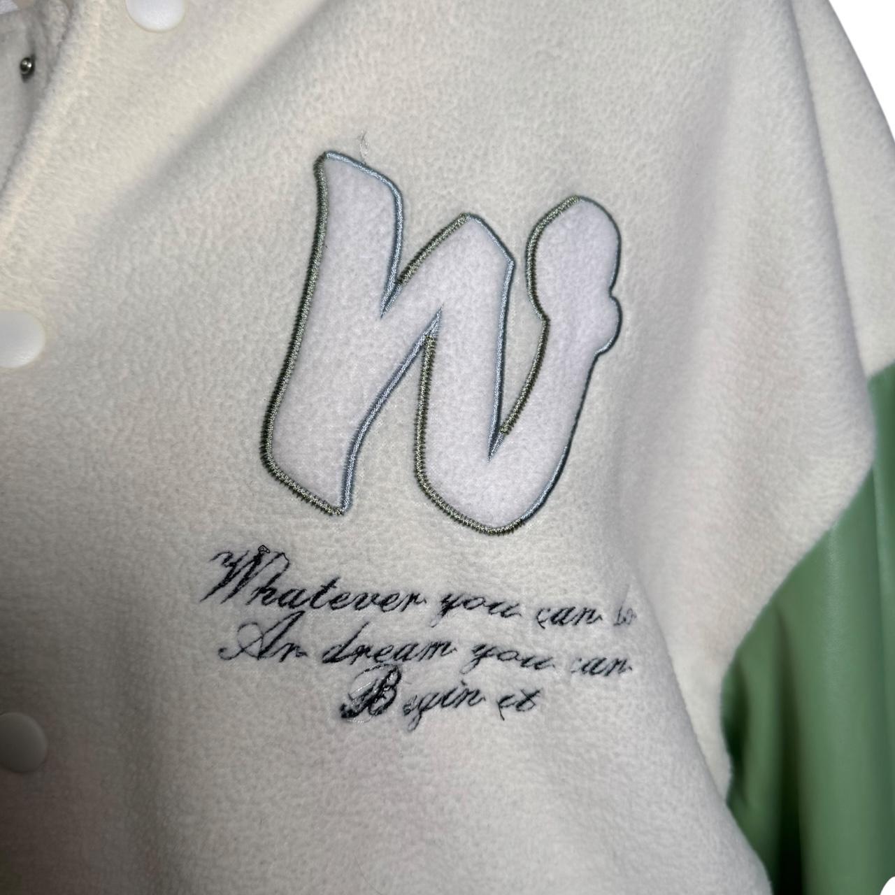 Preloved Women's Varsity Jacket - White/Multi - M… - image 2