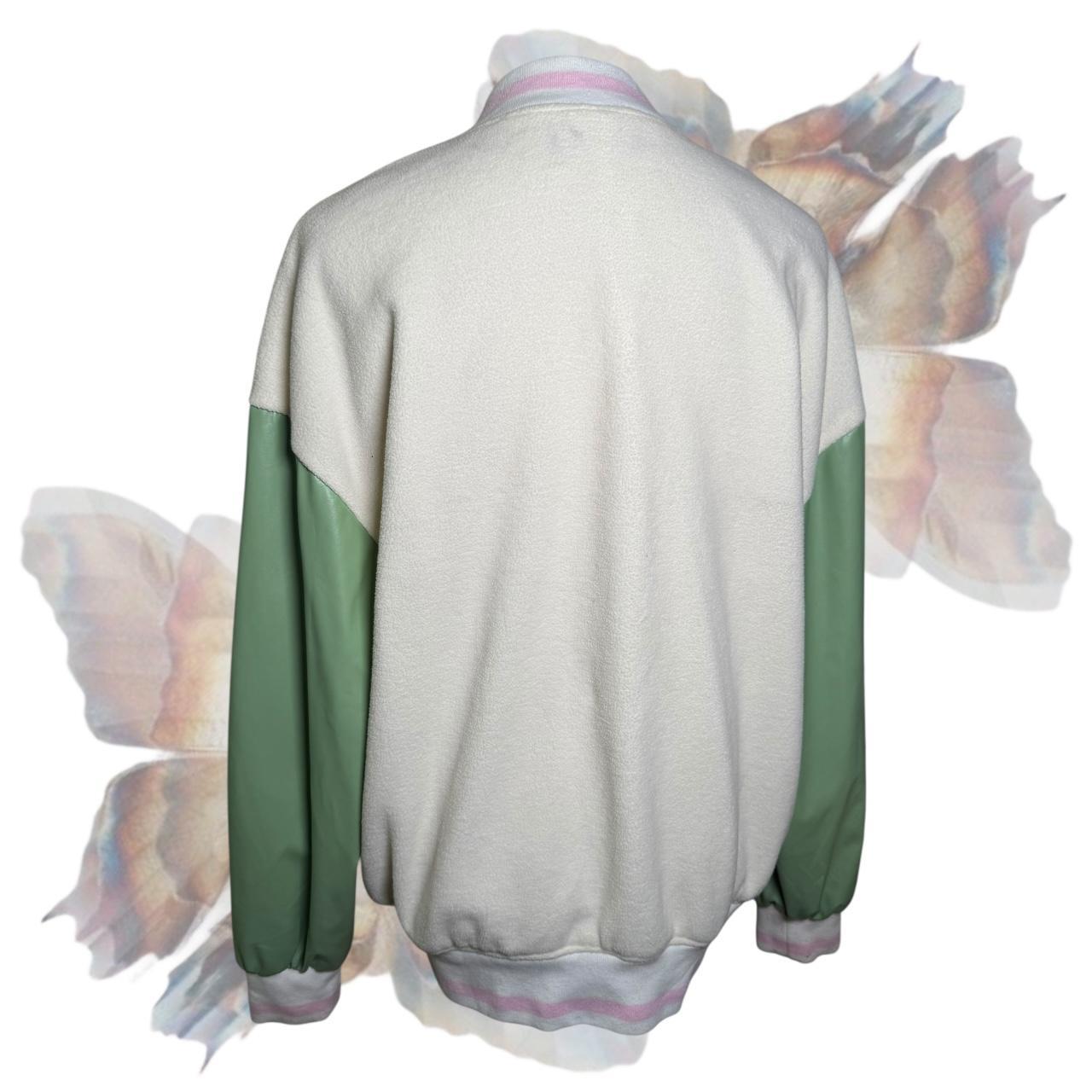 Preloved Women's Varsity Jacket - White/Multi - M… - image 4