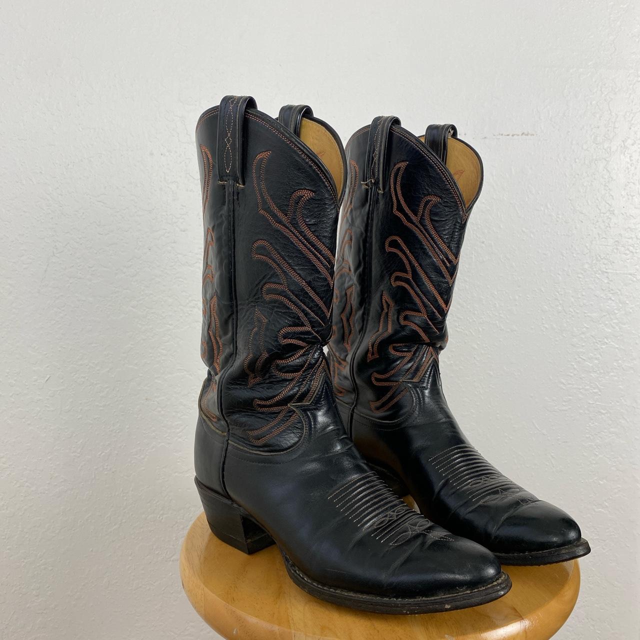 mens black vintage boots