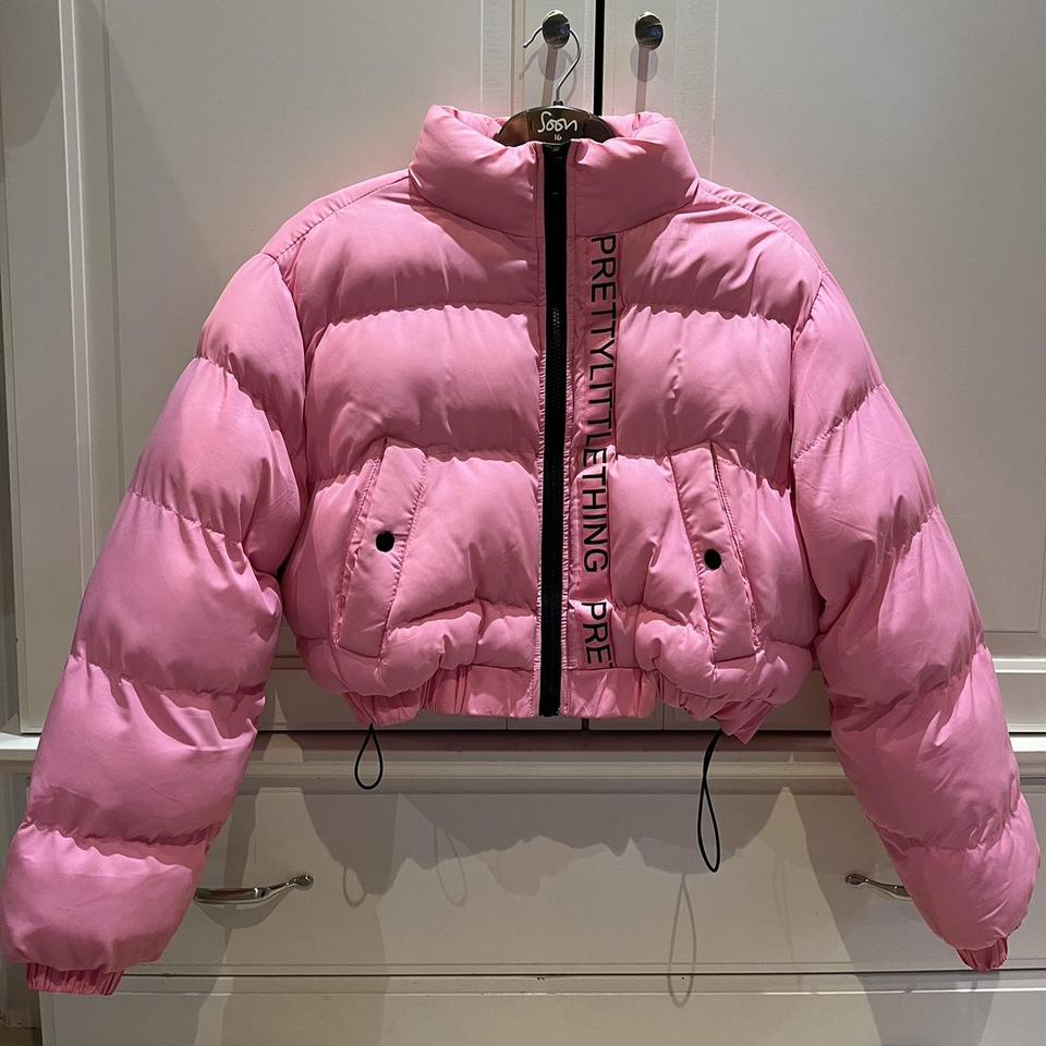 Pretty little thing pink puffer outlet jacket