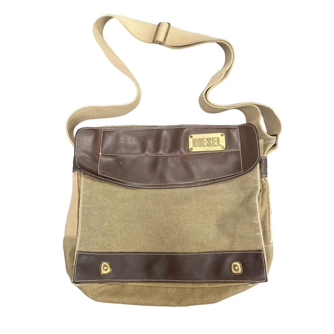 fairy grunge Diesel messenger bag khaki canvas bag... Depop
