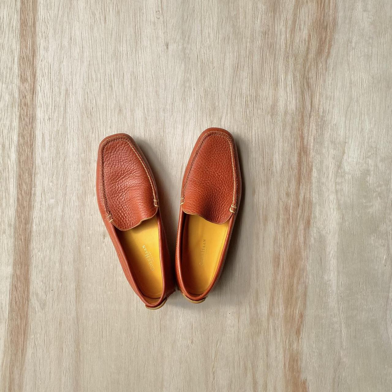 Cole Haan Women's Orange Loafers Depop