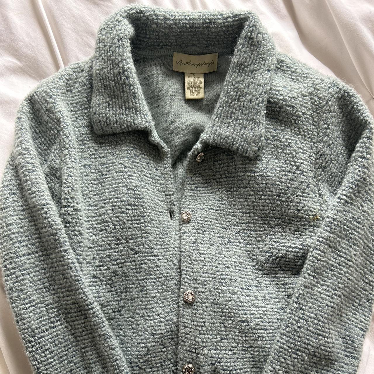 Anthropologie Women's Blue Jumper | Depop