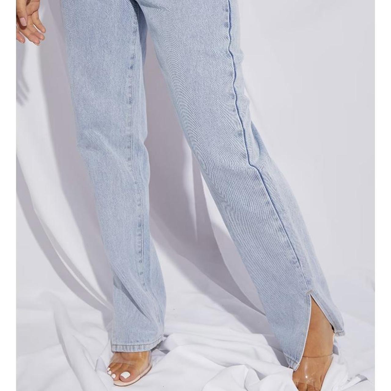 Light Wash Long Leg Straight Jeans Sold out online - Depop