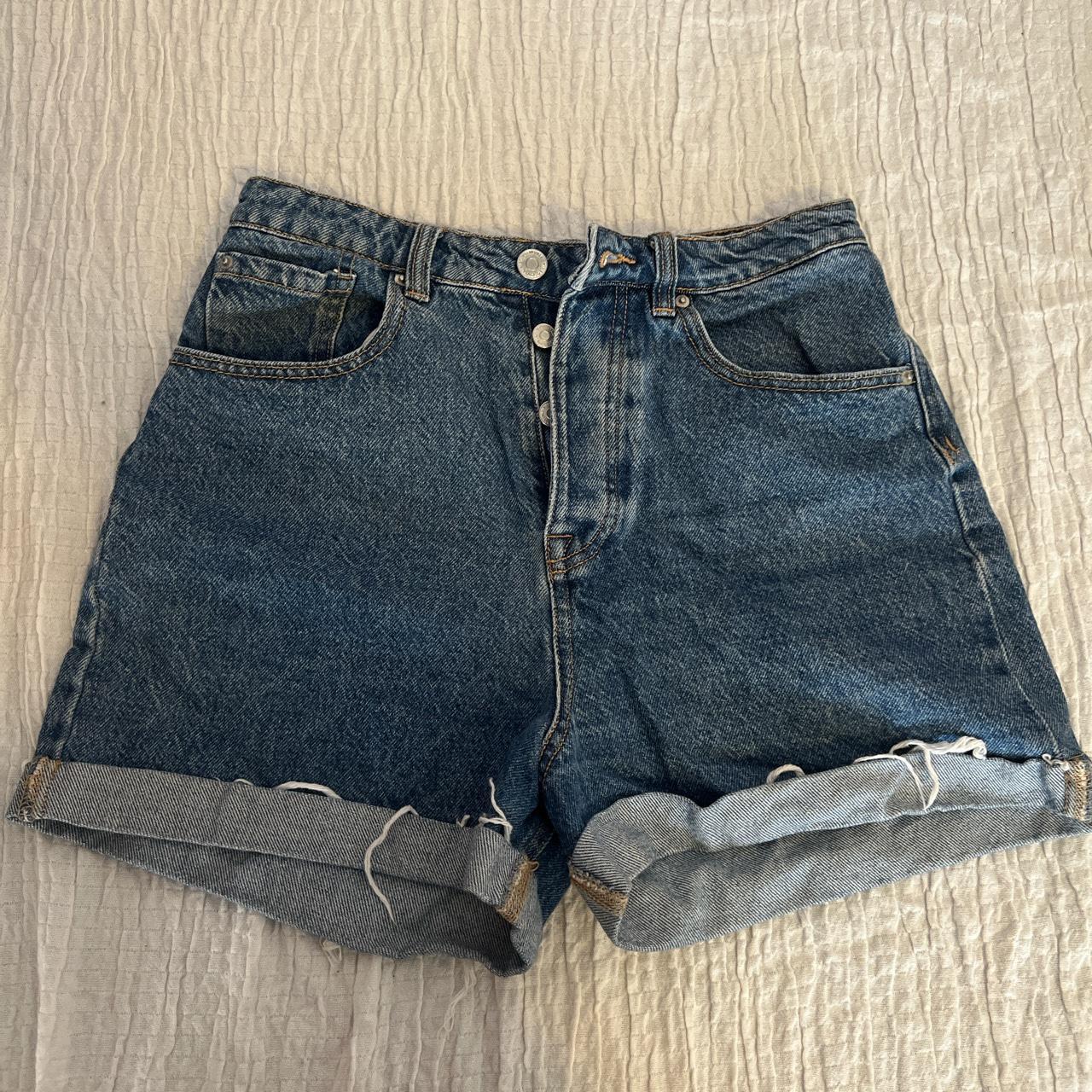 High waisted shorts hot sale not denim