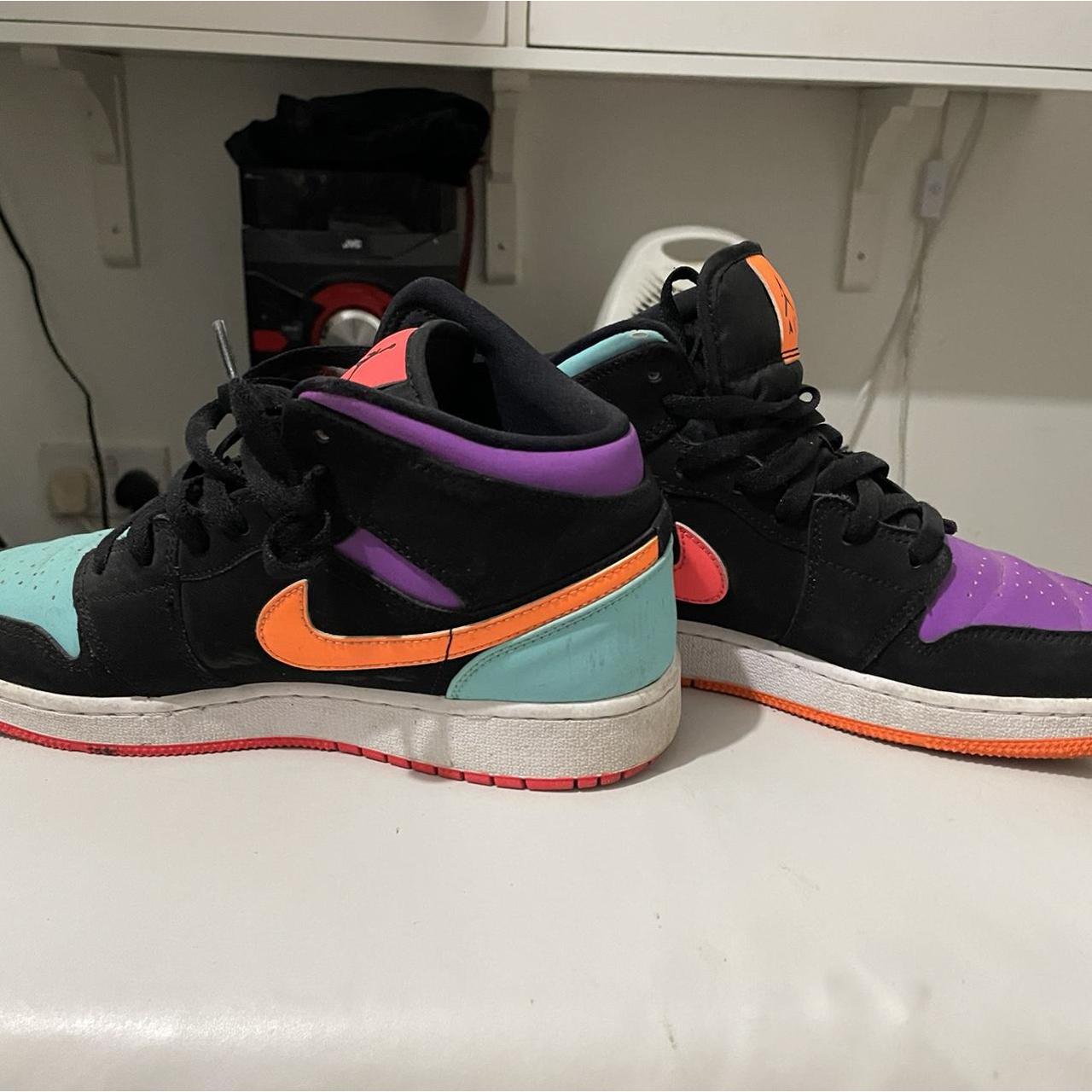 Multi Color Air Jordan Mid Candy Women's Air Jordan Mid Candy Limited  Edition Hard To Find Depop