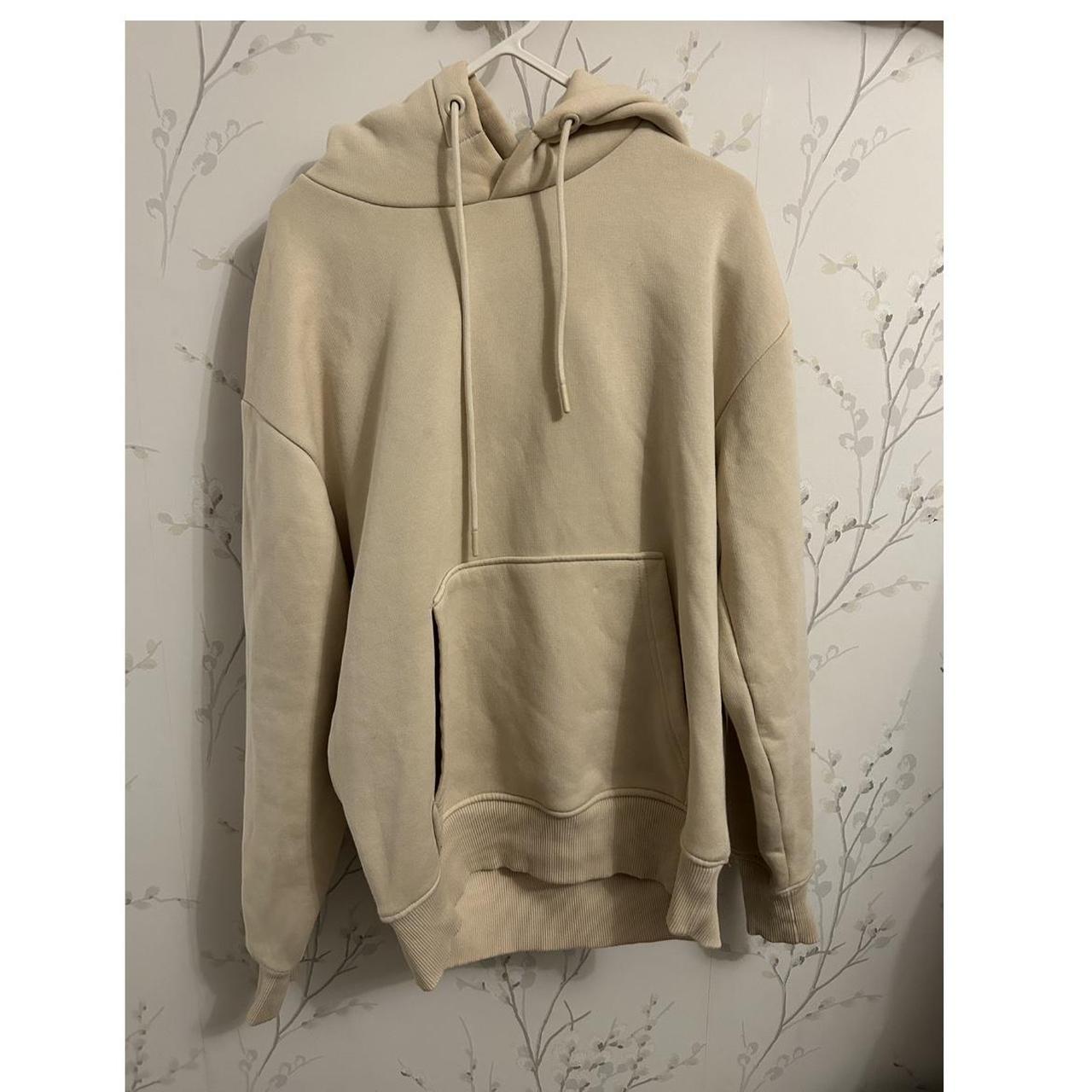 Beige/sand hoodie Zara men Size small Perfect... Depop