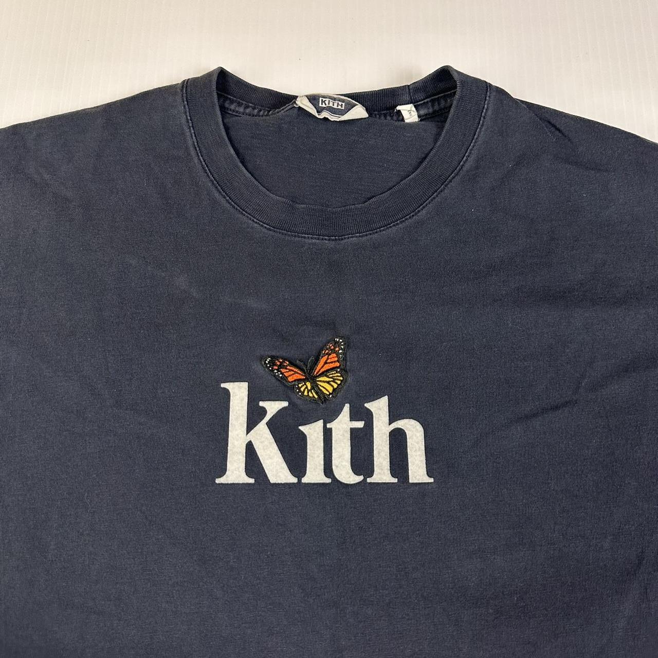 Tシャツ・カットソー Kith Monarch Butterfly Tee NAVY WHITE GREY FW 20 2020 Kith Monarch Butterfly Tee Navy Men's - FW20 - US