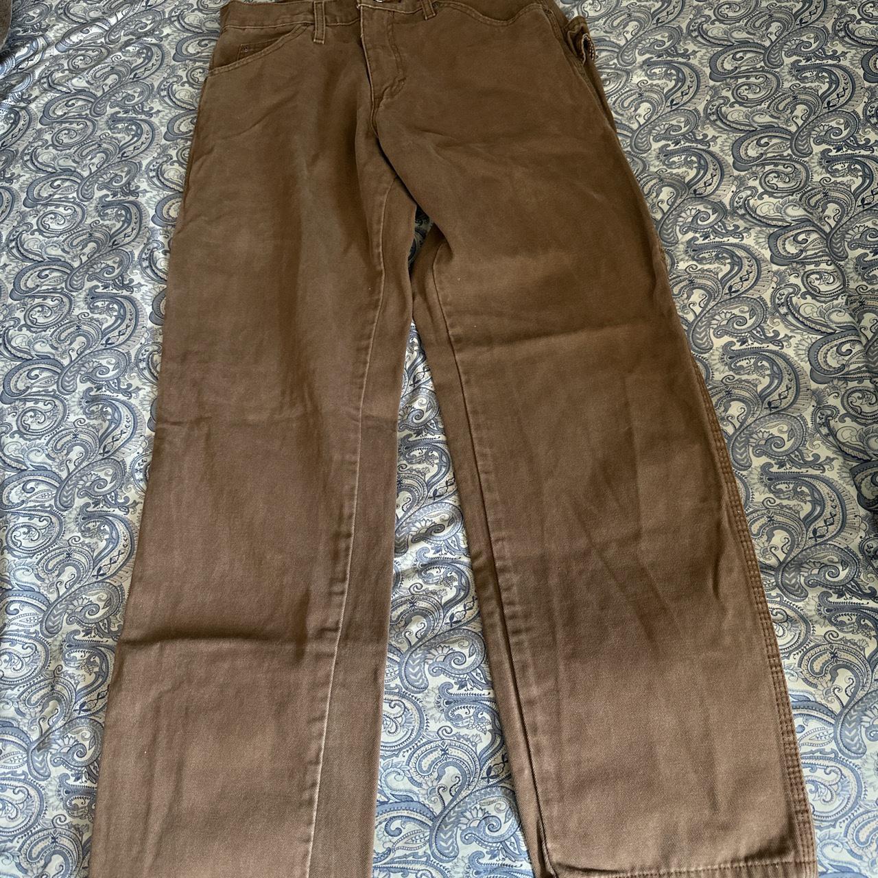 Dickies brown baggy pants!!! No flaws! Size 25-26... - Depop