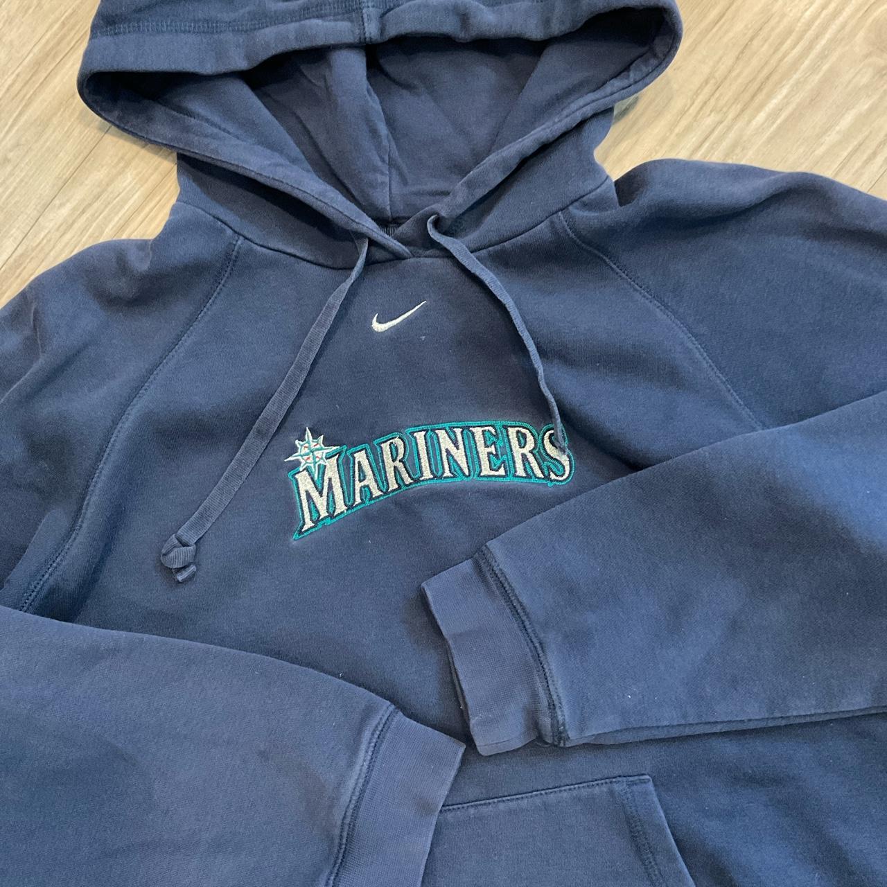 Vintage Nike center swoosh Seattle mariners hoodie... Depop