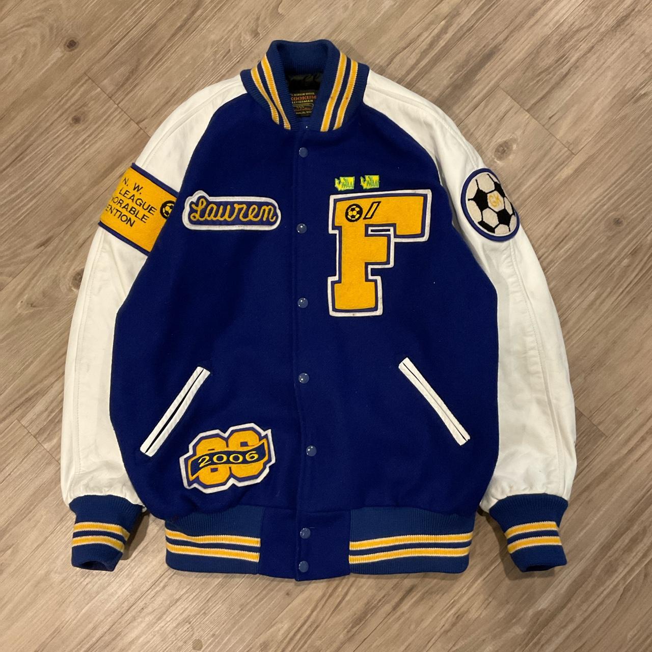 Custom Made Louis Vuitton Varsity Jacket - Depop