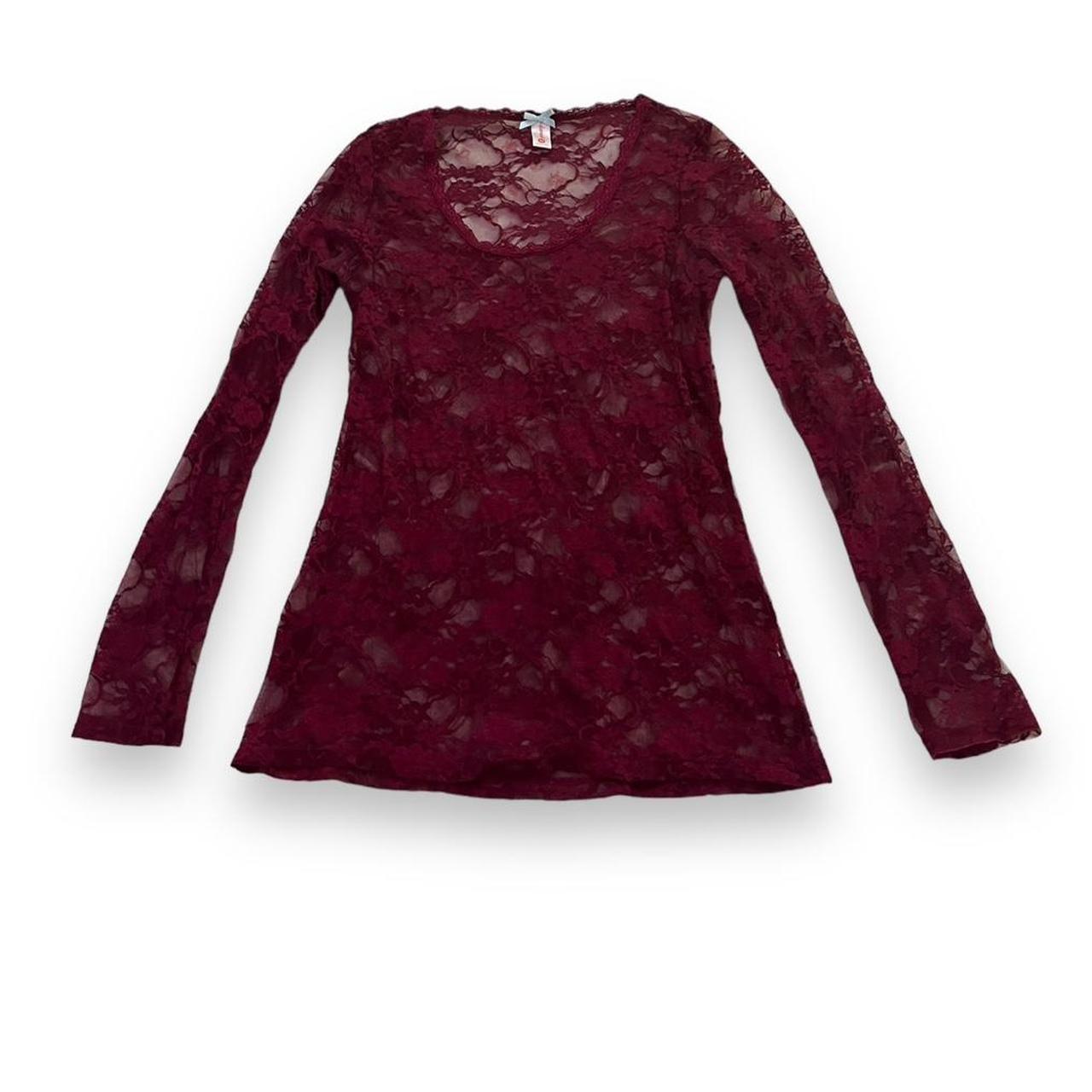 Women's Burgundy Shirt | Depop