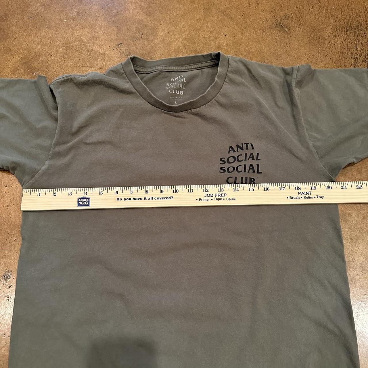 Anti Social Social Club Men's Green T-shirt (4)