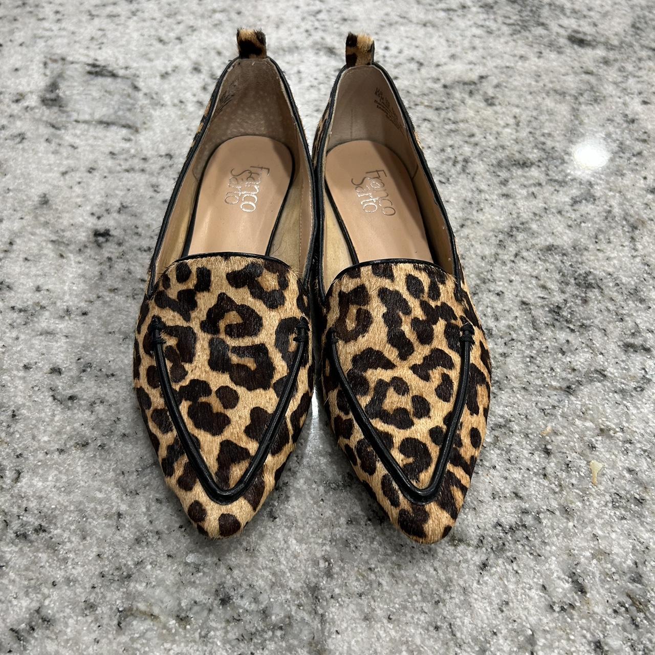 Franco sarto loafers store leopard