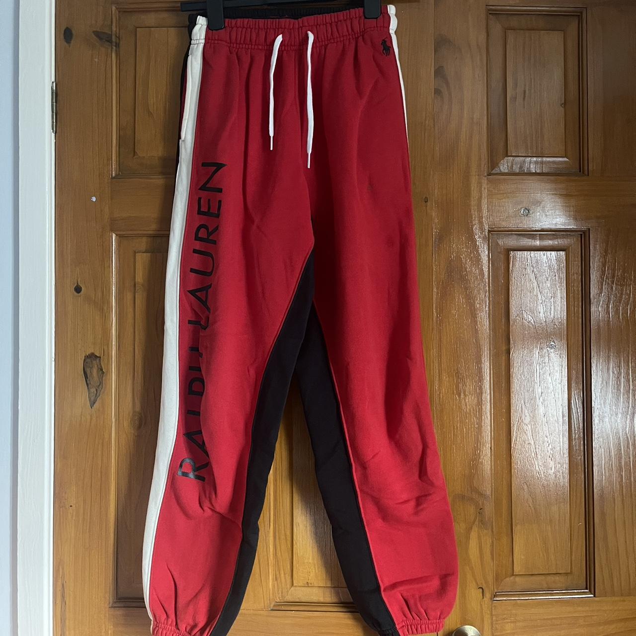 Black and red ralph lauren joggers deals