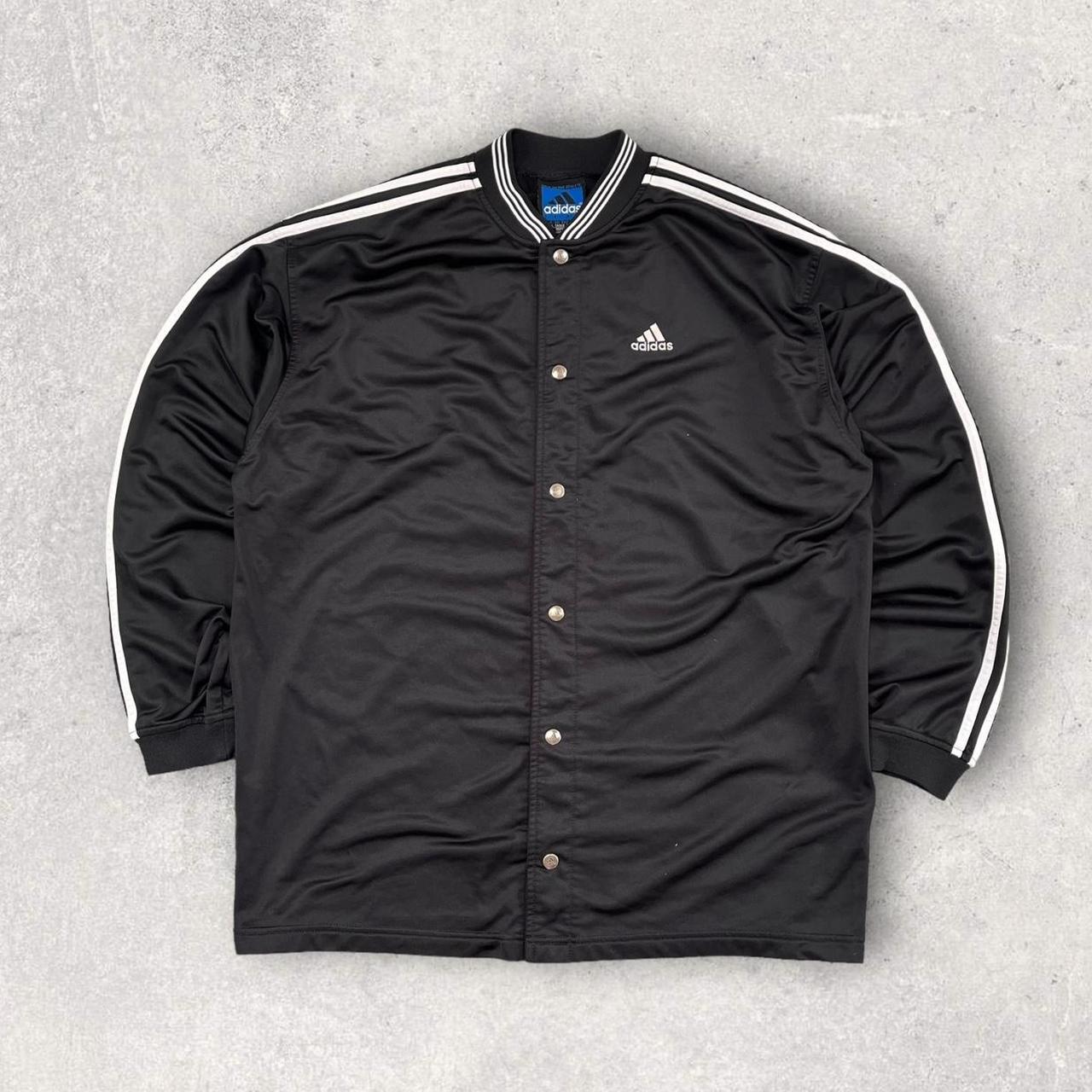 Adidas button up jacket best sale