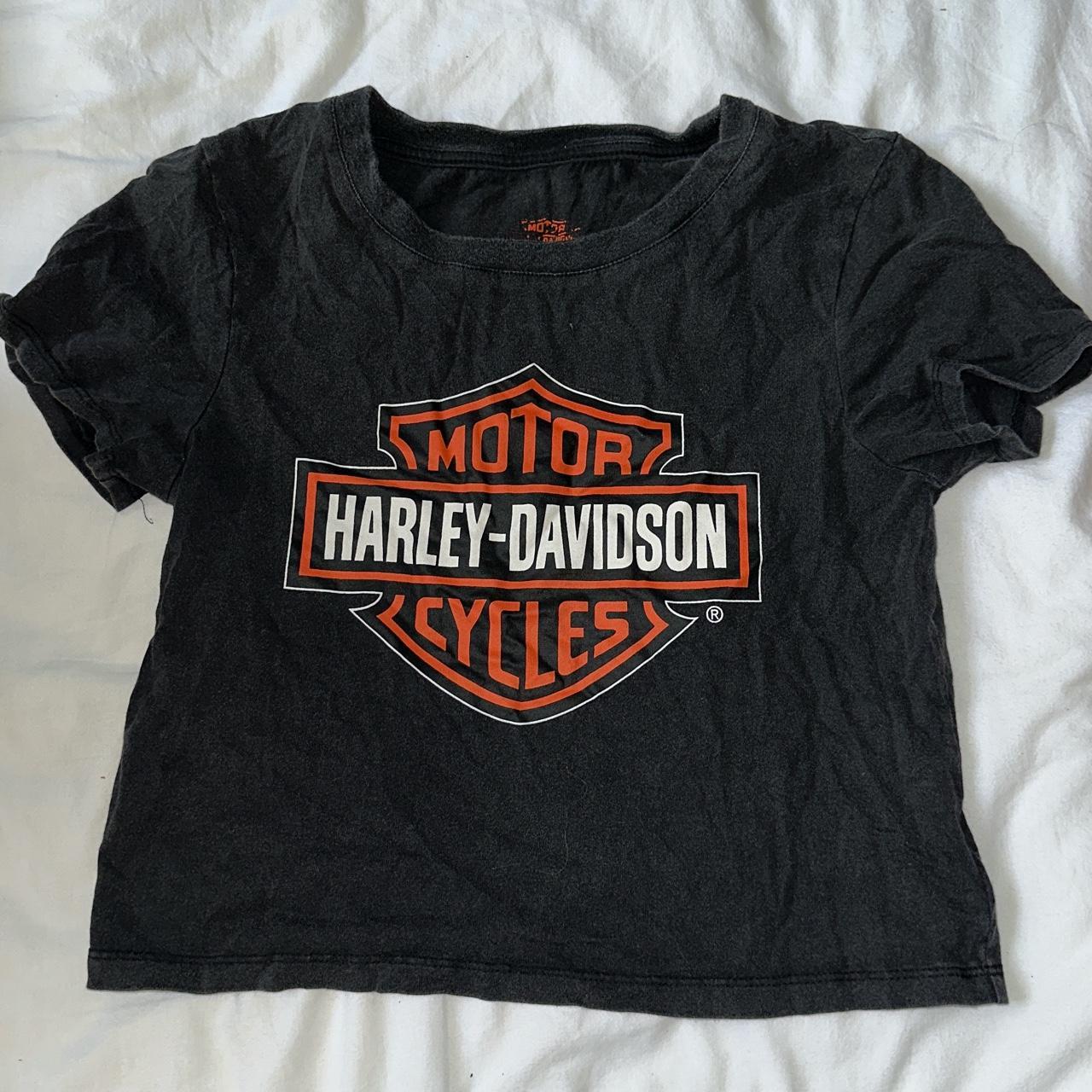 HARLEY DAVIDSON cropped T-Shirt - Size XS #harley... - Depop