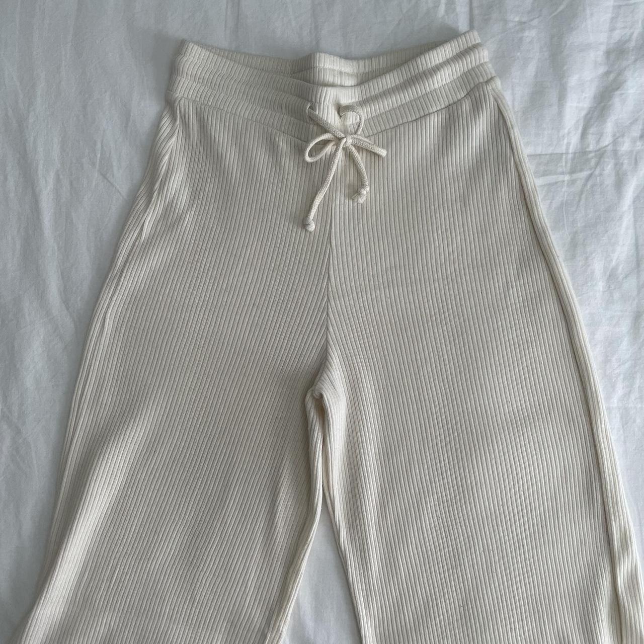 Zara Women's Cream Joggerstracksuits Depop