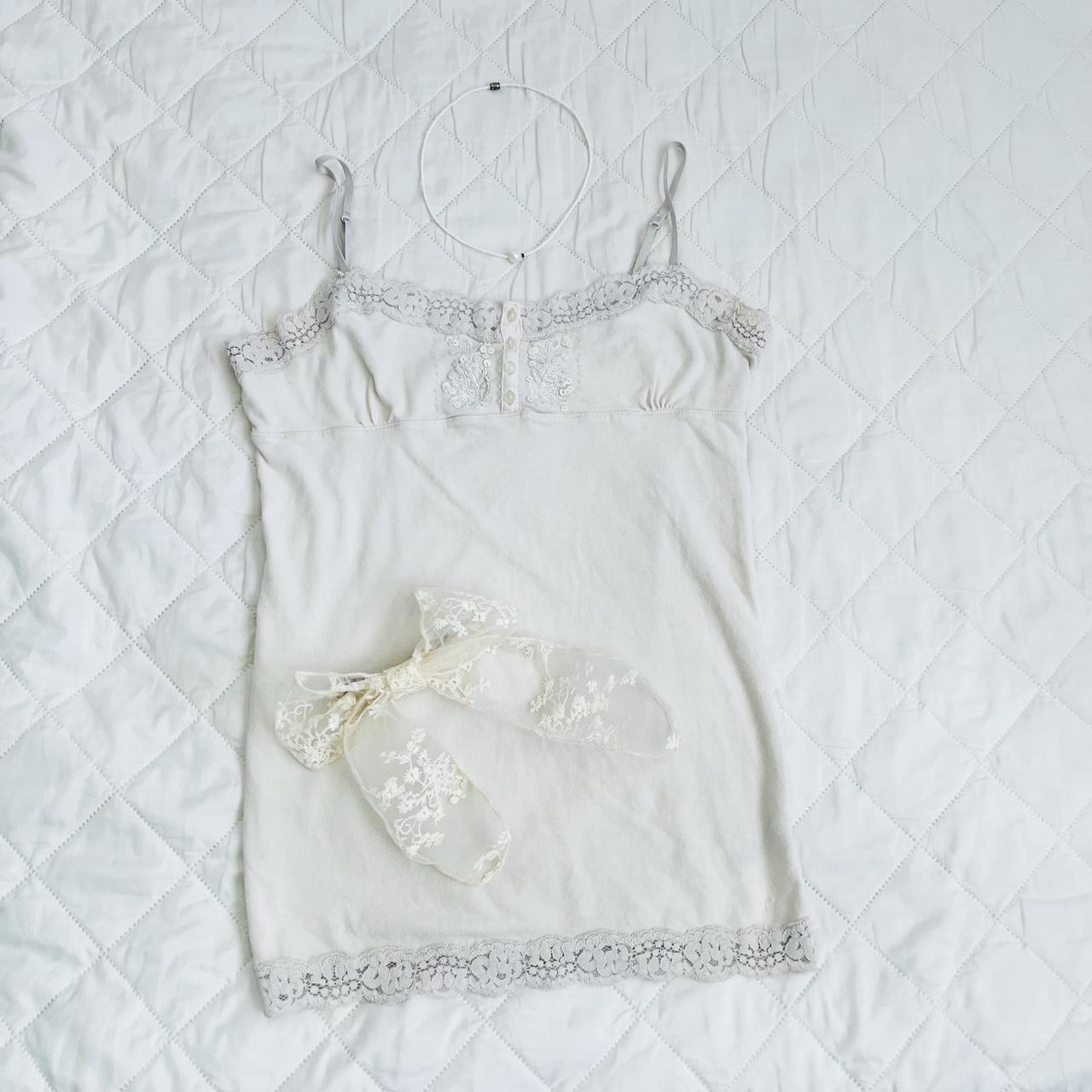 Dreamy white lace camisole top