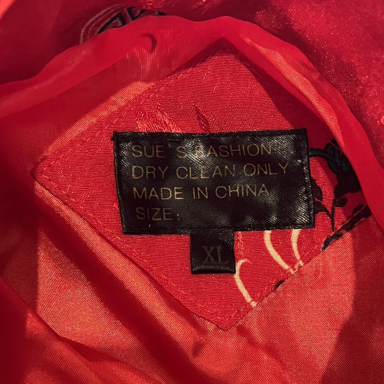 Vintage Red Silk Chinese Cheongsam Qipao Depop