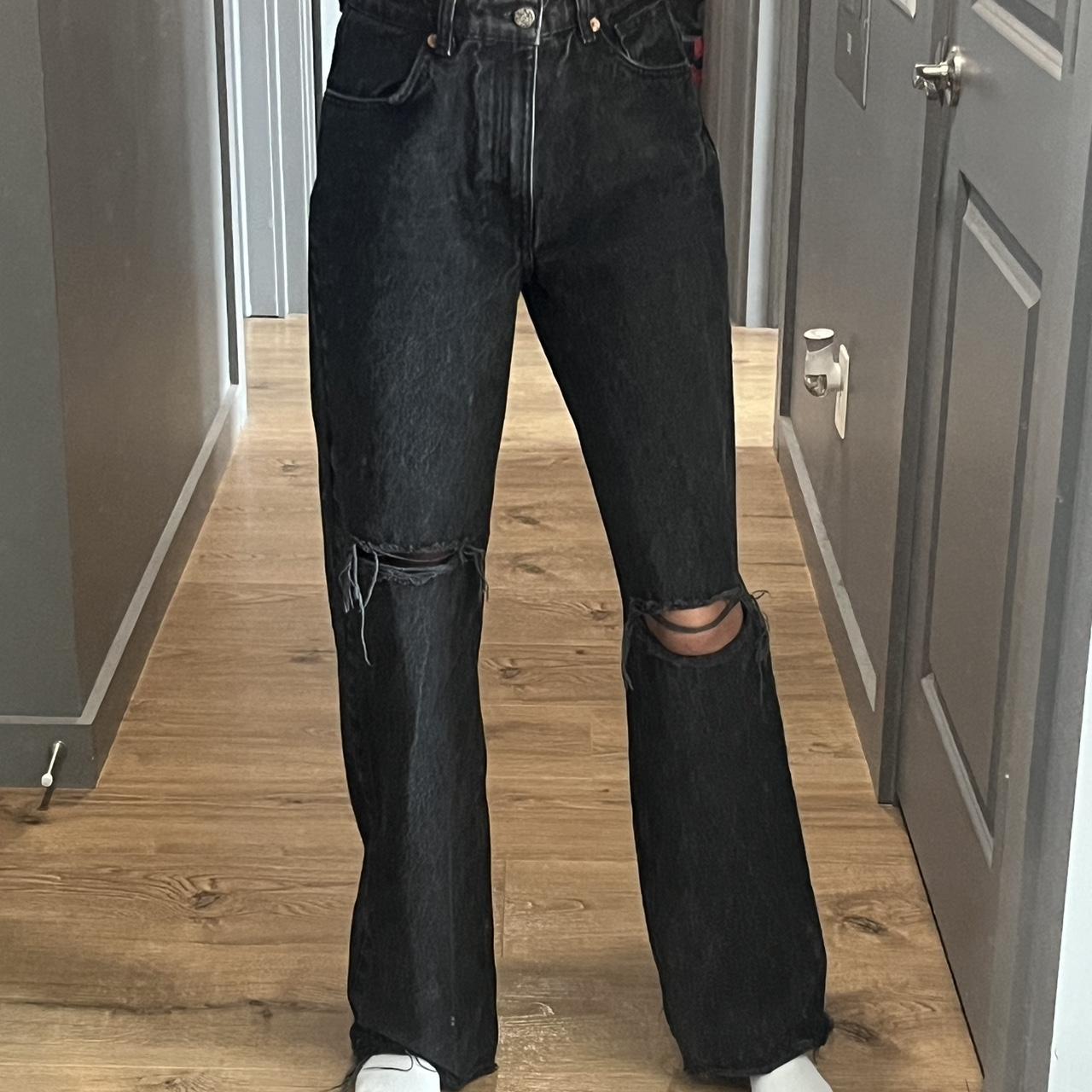 Zara Women's Black Jeans Depop