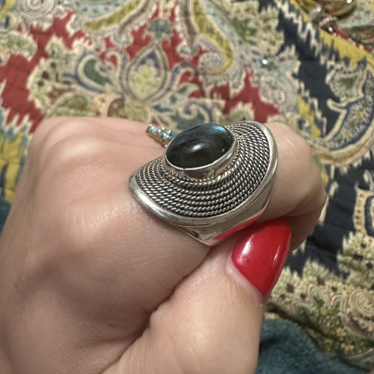 Women's Ring - Multi/Silver – 925 silver labrodit… - image 2