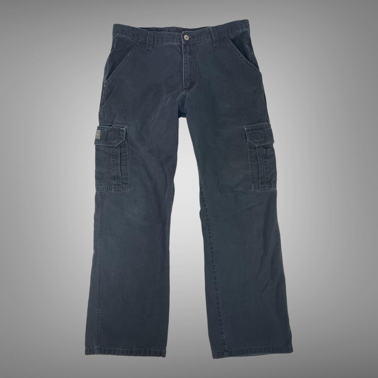 Vintage 90s wrangler 6 pocket cargo pants Mens size... - Depop