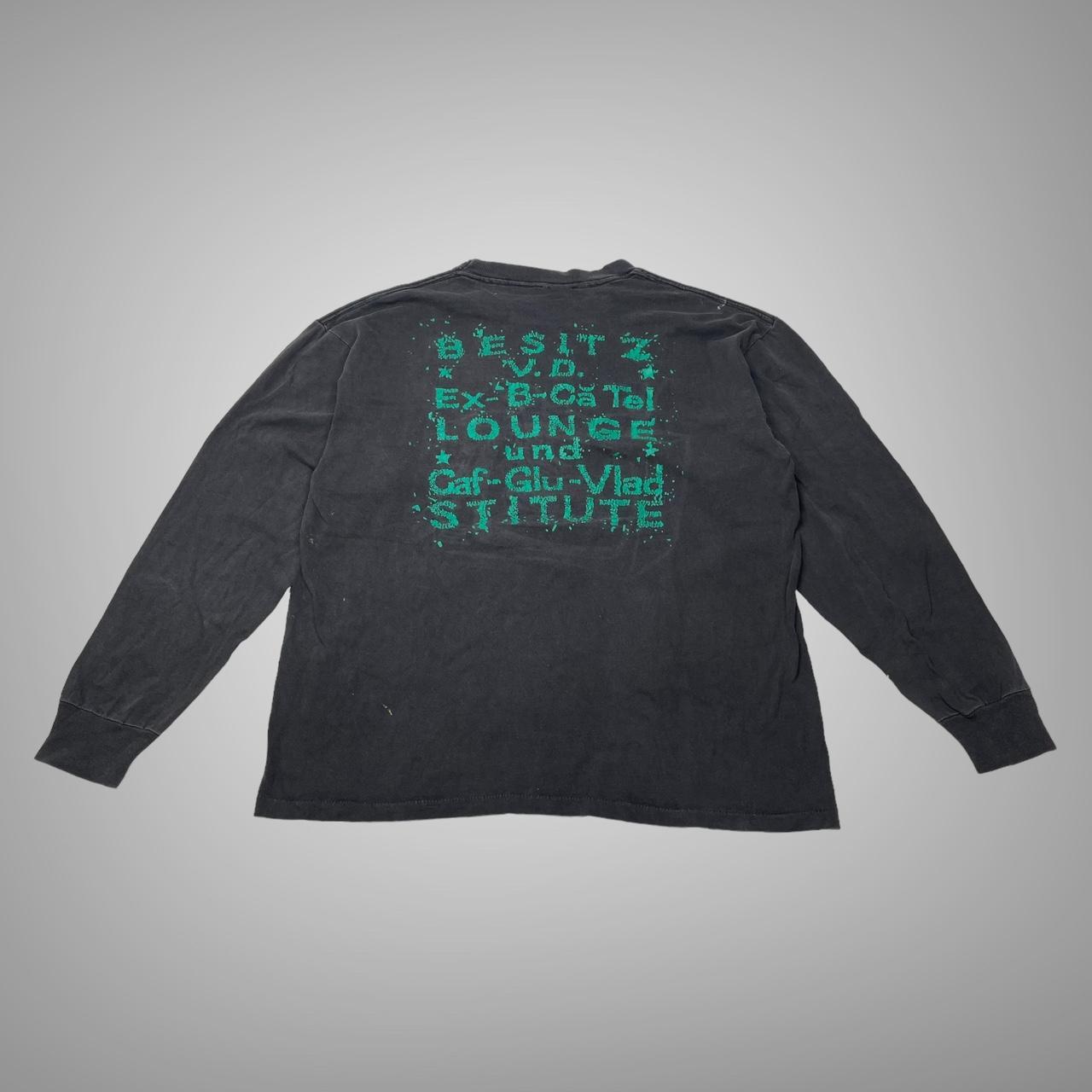 Vintage 90s thrashed long sleeve band t shirt Mens... Depop