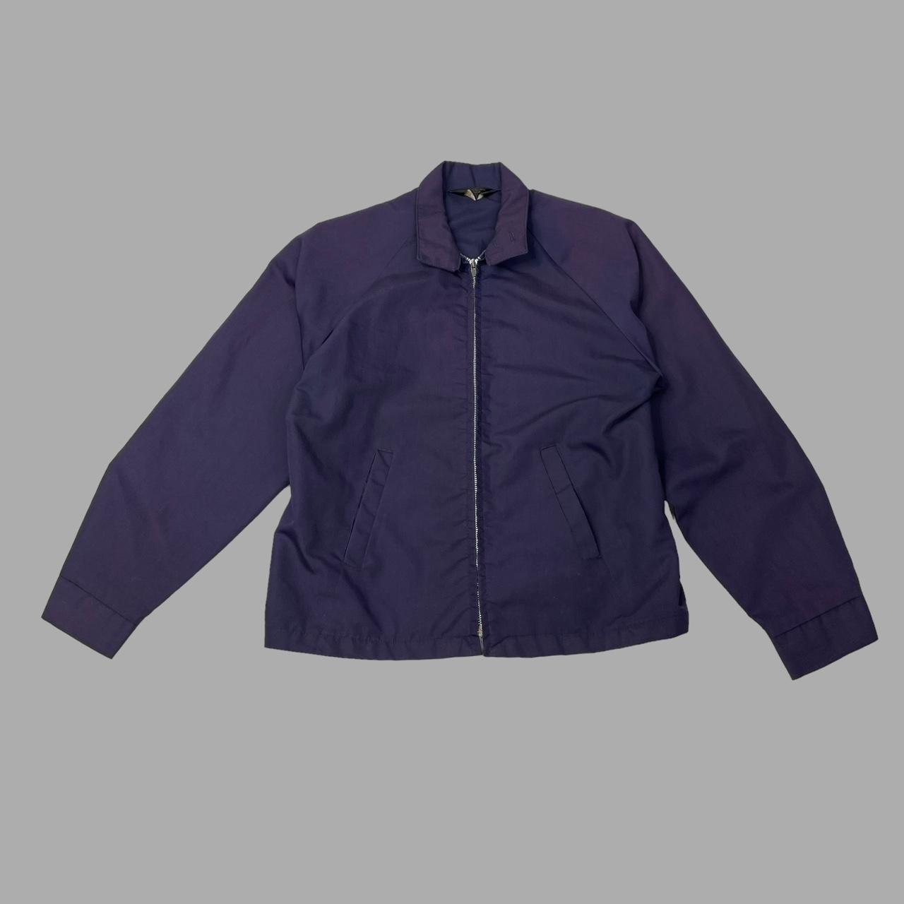 Vintage 1950s cropped zip up work jacket J.C. Penney | Depop