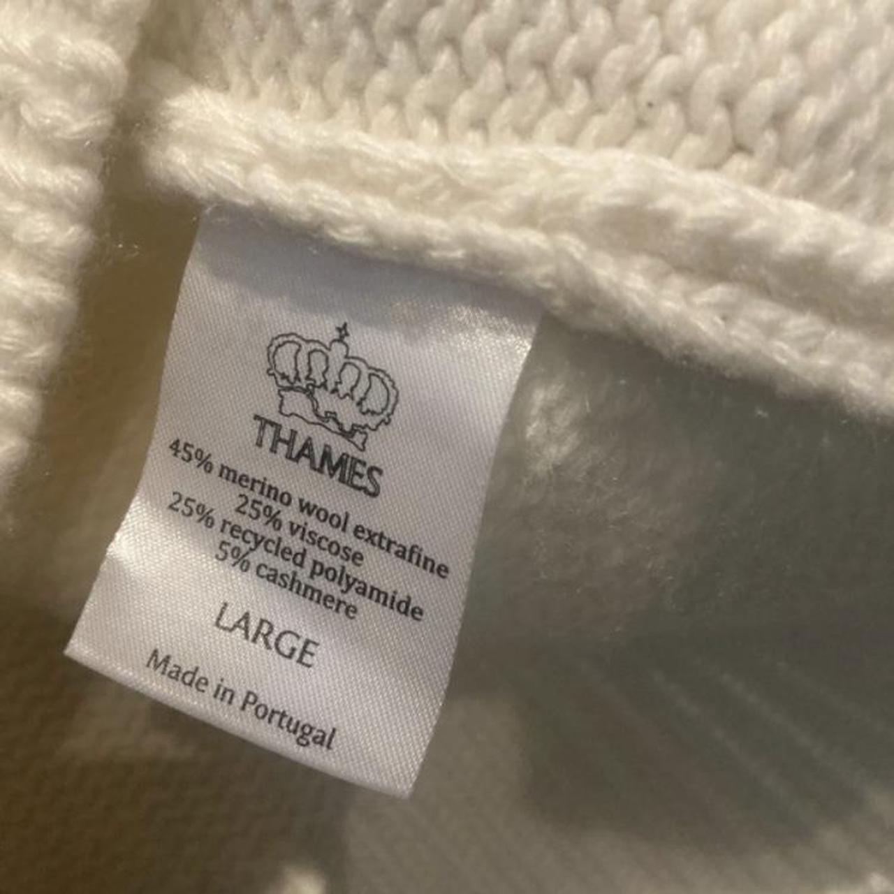 Thames (Blondey McCoy) PG white knit jumper merino | Depop Thames (Blondey McCoy) PG white knit jumper merino | Depop