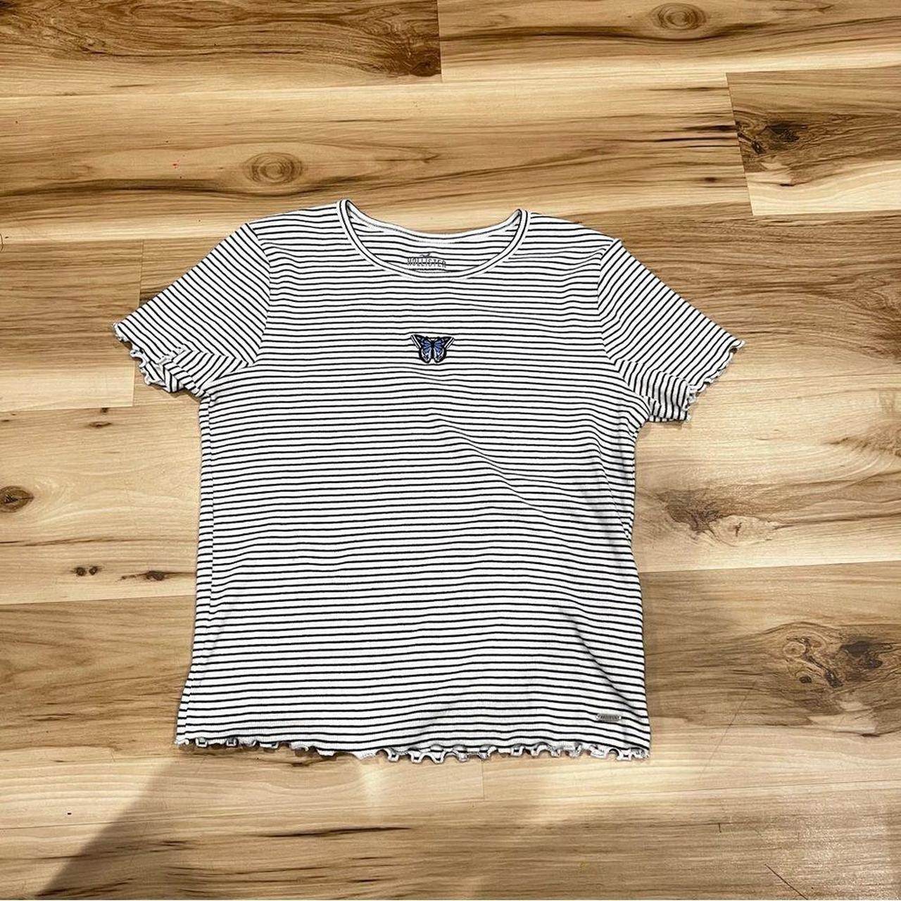 Hollister striped shop crop top