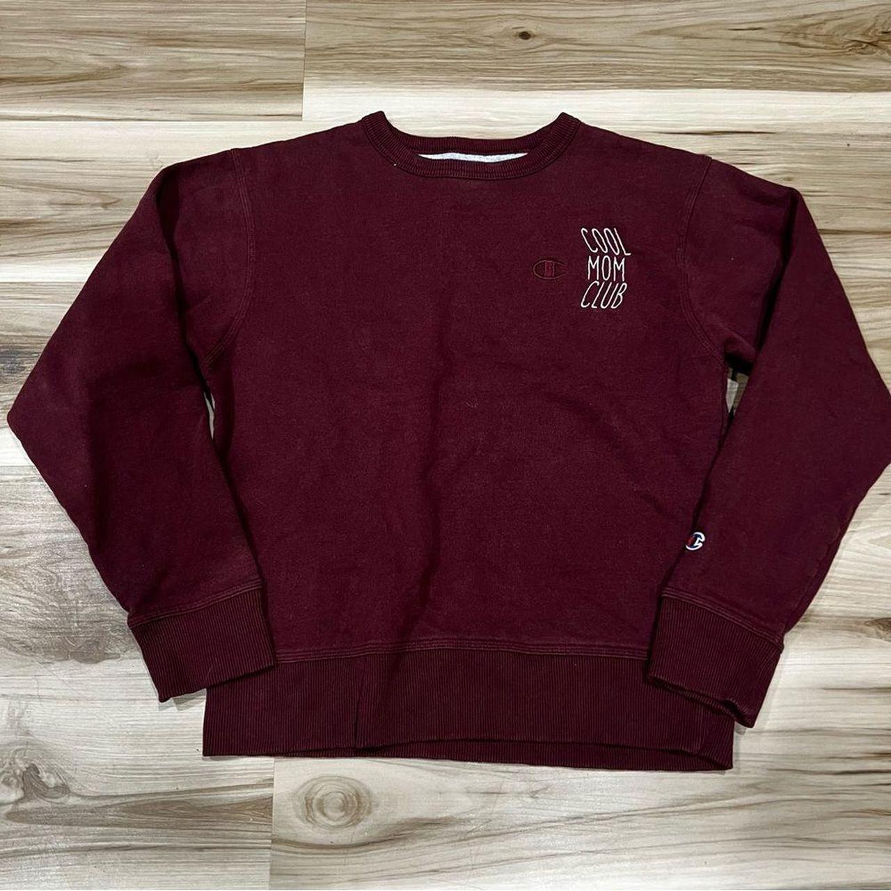 Champion maroon hot sale crewneck