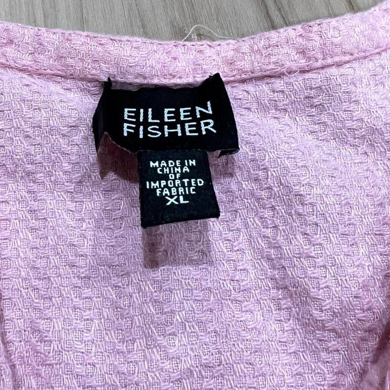 Eileen Fisher Women's Pink Blouse | Depop