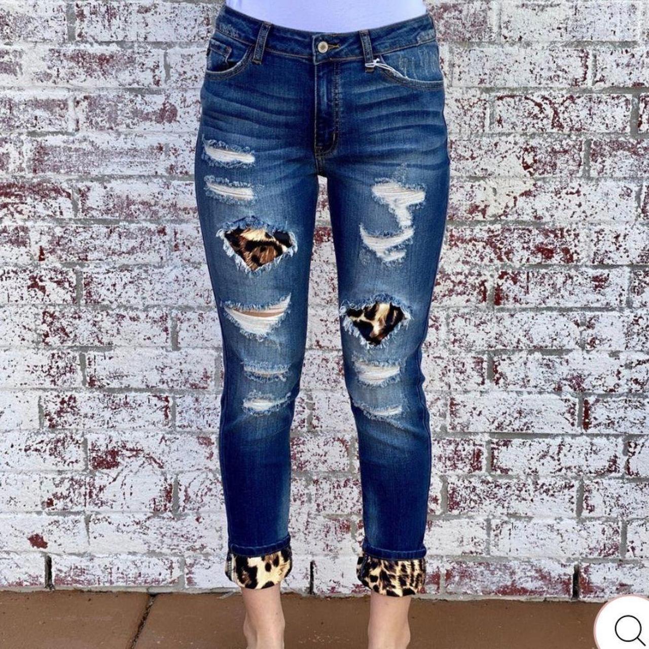 Leopard best sale kancan jeans