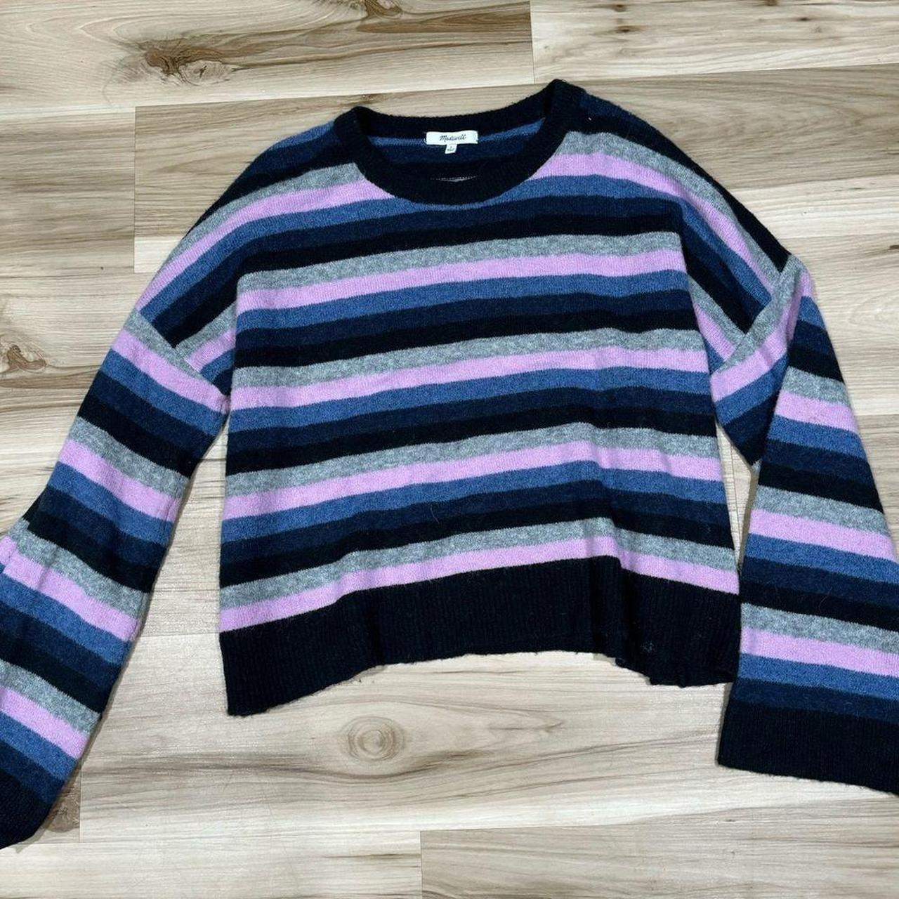 Madewell Cardiff Striped Crewneck Sweater in Coziest