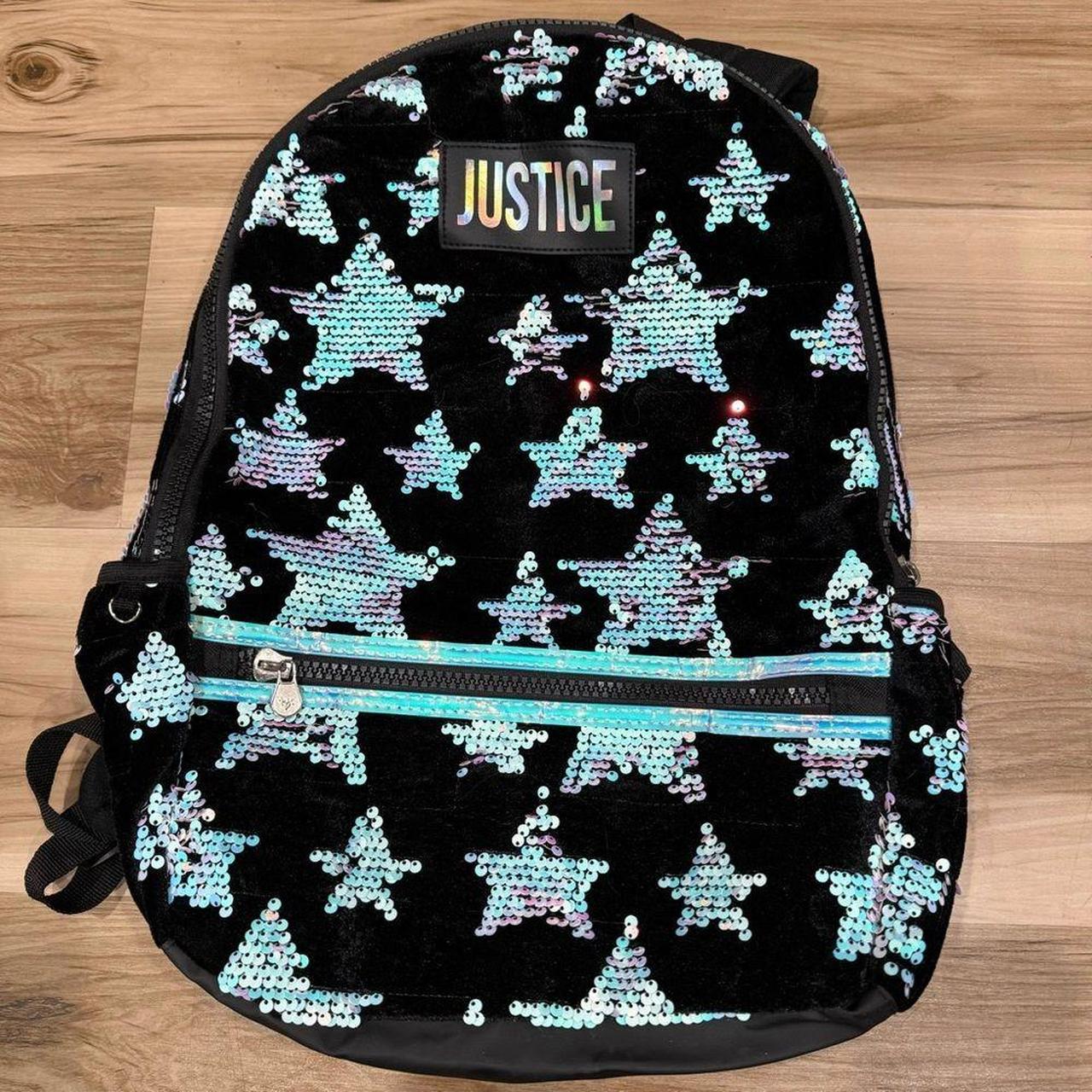 Justice star backpack best sale