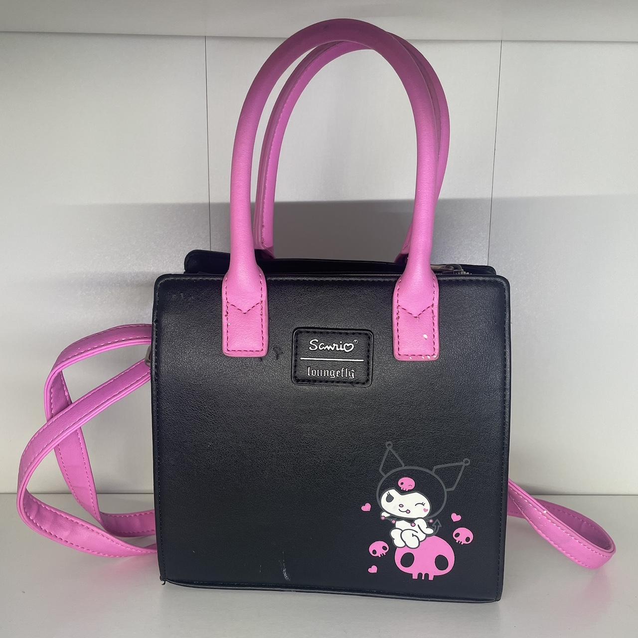 Loungefly purchases Sanrio Kuromi Satchel Bag Black pink sanrio