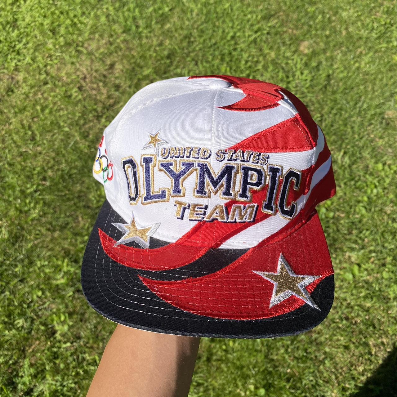 Vintage Nike USA Snapback Hat With Olympics Pin