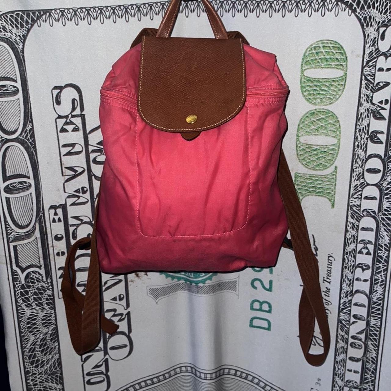 Used longchamp outlet backpack