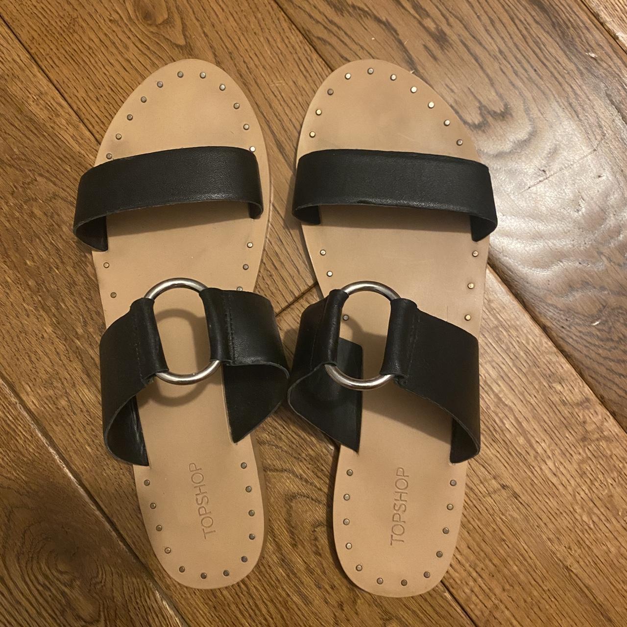 Worn 1x Topshop size 41 slide sandals with two Depop