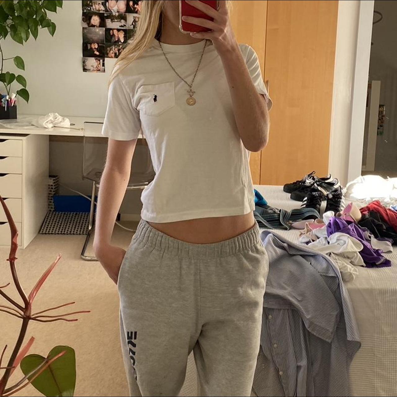 white ralph baby tee⭐️ kids size seen on xs horse... - Depop