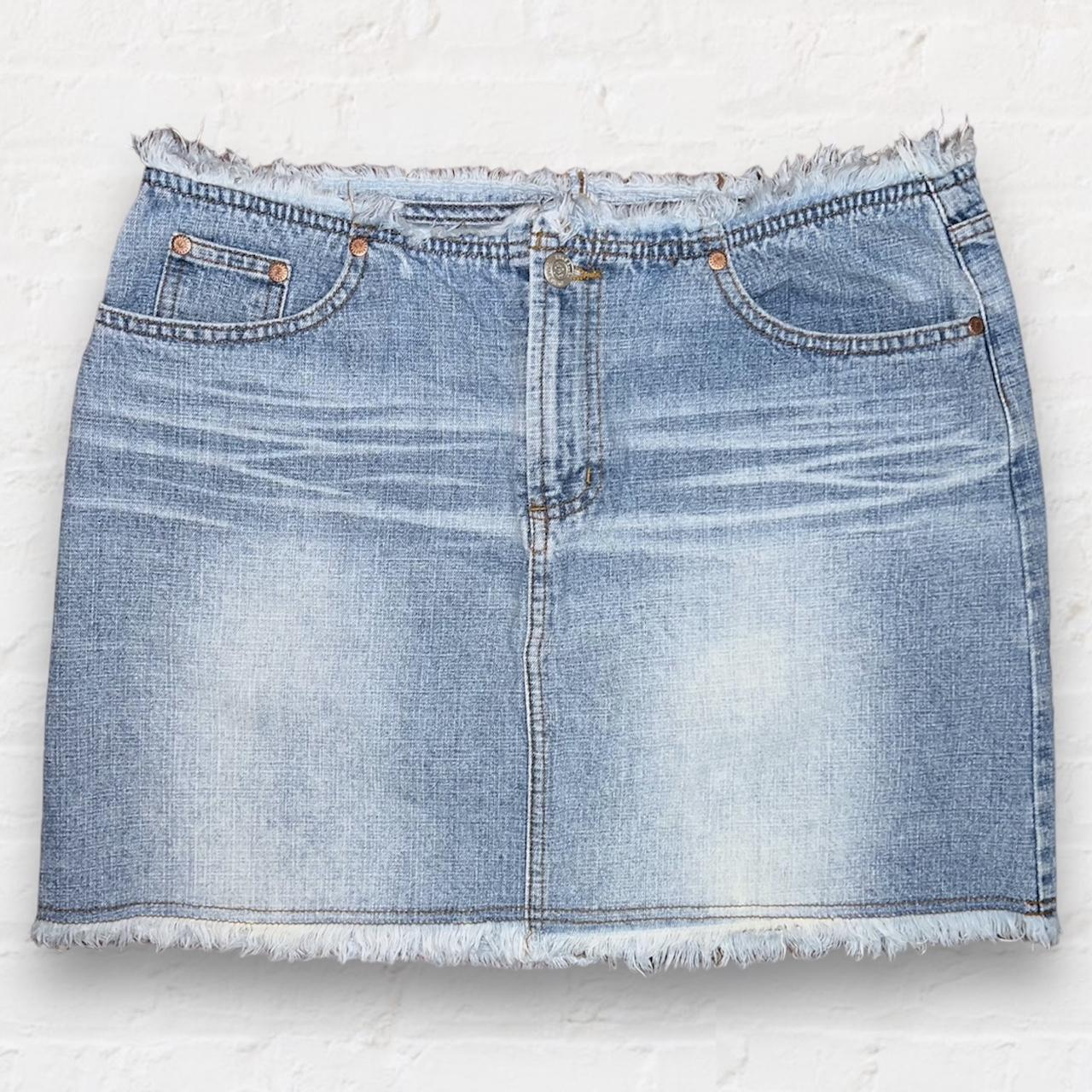 Parisian ripped denim clearance skirt