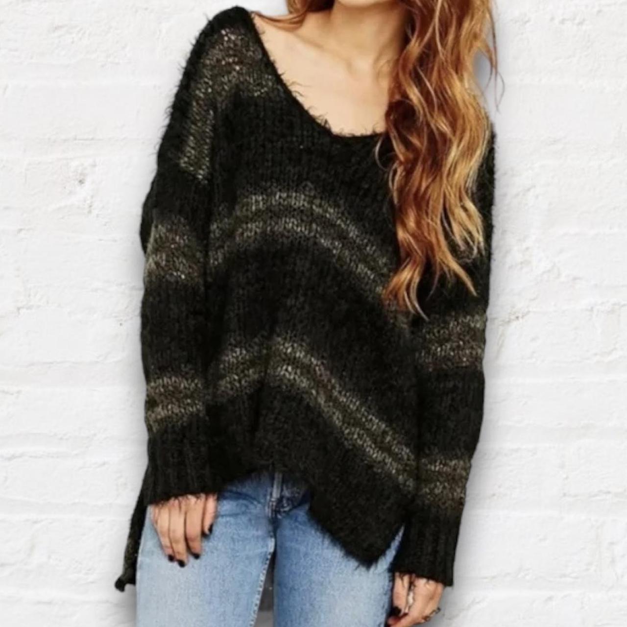 Free People Linus Stripe Fuzzy Sweater online