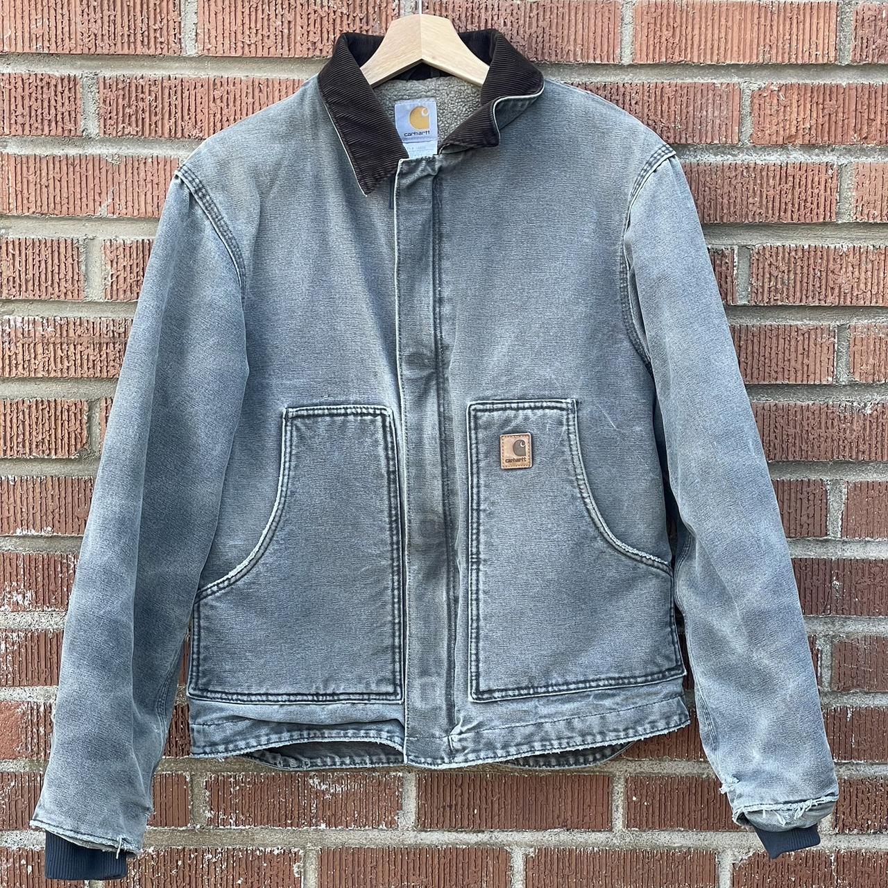 Carhartt Men's Grey Jacket | Depop