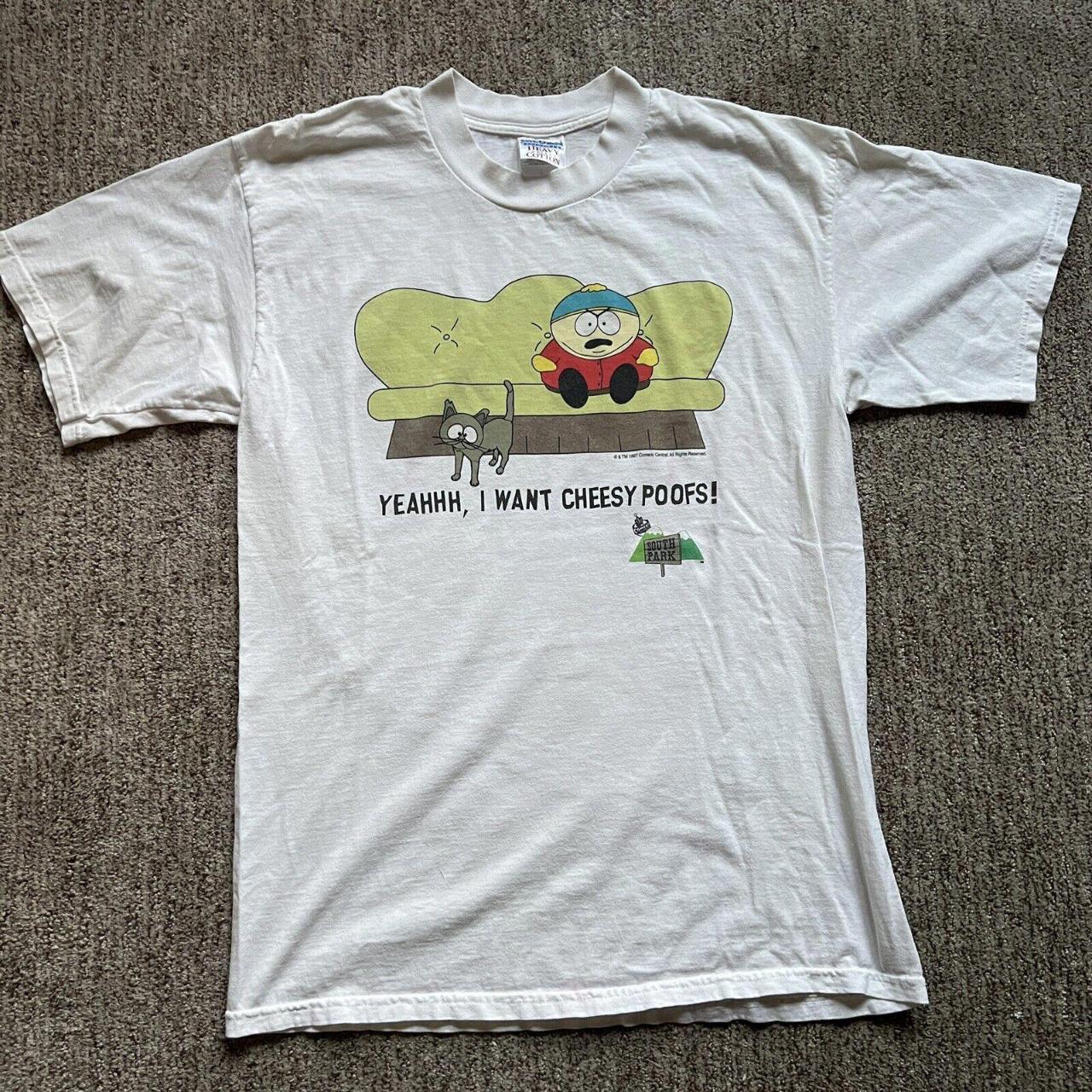 Vintage South Park Cheesy Poofs Cartoon Funny... - Depop