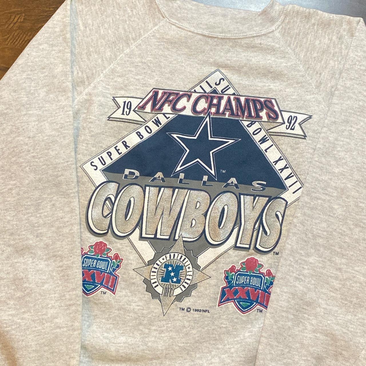 Men's Vintage Dallas Cowboys Sweatshirt Size - Depop